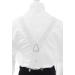 AXY Men's White Suspenders 3.5 cm Wide | Durable X-Shape with 4 Strong Clips - International Shipping - Buy Online on GoSupps.com