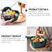 1 Set Heart Shaped Salad Bowl Kitchen Ceramics Dessert Fruit Bowl with Forks Snack Box Candy Dish Food Storage Bowl -Green - Buy Online on GoSupps.com