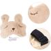 minkissy USB Heating Eye Mask Cartoon Animal Sleeping Mask Light Blocking Eye Cover Warm Eyeshade Travel Eyeshade Faux Eye Mask Warm Compress for Eyes Warm Eye Pad 3D Pp Goggles Chargeable Beige 20.5x10x0.8cm - Buy Online on GoSupps.com