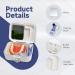 Denture Bath Case with Mirror & Cleaning Brush - Travel-Friendly Denture Cleaner for Retainers, Mouthguards, False Teeth - Household & Office Use - Buy Online on GoSupps.com