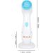 Buy Waterproof Electric Facial Cleaning Brush with 2 Speed Rotation | USB Deep Cleaning & Gentle Exfoliation - Blue - Buy Online on GoSupps.com