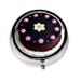 Black Chocolate Cakeround Pill Box 3 Compartment Round Pill Box Organizer * Portable Travel Pill Box for Traveling.