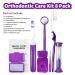 Braces Cleaning Kit - Portable Orthodontic Toothbrush & Oral Care Travel Kit - Purple - Buy Online on GoSupps.com