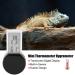 Reptile Hygrometer Thermometer | Real-time Monitor for Lizard Tanks | Waterproof & Built-in Sensor | Black - Buy Online on GoSupps.com