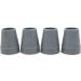 fiXte Heavy Duty Rubber Ferrule Tips with Metal Washer for 25mm Poles - Grey (Pack of 4) - Buy Online on GoSupps.com
