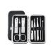 Nail Clippers Set Manicure Pedicure Built-in Nail File Home Travel Suitable for Gifts Mini 8-Piece Set Black