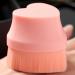 Foundation Brush - Makeup Sunscreen Applicator Brush Heart-Shaped Powder Makeup Tools Travel Size Cosmetic Applicator for Kids And Adult Pink - Buy Online on GoSupps.com