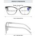 Buy MAGIMODAC Women's Cateye Reading Glasses - Blue Light Filter Spring Hinge - 2.5 Diopters 4 Colors | International Shipping Available - Buy Online on GoSupps.com