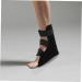 Orthopedic Ankle Straight Shoes for Foot Drop & Sprains | Supportive Walking Brace Boot - Black Composite Cloth - Buy Online on GoSupps.com