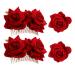 4pcs Rose Hair Clip Women Hair Accessories Hair Clips Combs for Wedding Party Flamenco Dancer