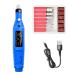 5 Electric Manicure Nail Grinder Electric Manicure Pedicure Tools | 6 Pieces Attachments and Sanding Bands for Hand/Foot Nail Care Professional Manicure Pedicure 5 Pcs Usb-blue