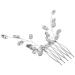 FOMIYES Hair Comb Rhinestone Wedding Hair Comb Leaf Hair Comb Decor Wedding Hair Accessory