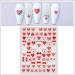 DIY Manicure Love Heart Flowers Nail Art Nail Stickers Pink Bow-knot Nail Decals Strawberry(2) - Buy Online on GoSupps.com