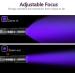 Geekhigh UV Flashlight - LED 395NM Waterproof Black Light for Pet Urine Bed Bugs & Scorpion Detection | Zoomable & IP54 Rated - Buy Online on GoSupps.com
