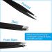 TIESOME 3Pcs Stainless Steel Tweezers Set for Eyebrows - Precision Eyebrow Remover for Women Men - Ideal for Ingrown Hair, Facial Hair, Beard, and Blackhead Removal - Buy Online on GoSupps.com