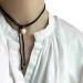 Vsilay Y2K Pearl Heart Necklace - Adjustable Black Rope Chain for Women & Teen Girls | Trendy Gold Accessory - Buy Online on GoSupps.com
