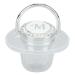 Baby Pacifier Curved Design BPA Free Practical Silicone Pacifier for Babies 6-18 Months (Letter M)