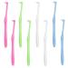 LHDFYQT 8 pieces Tuft toothbrush manual interdental space toothbrush soft slim toothbrush tapered toothbrush for orthodontic bridges bridges line and detailed cleaning
