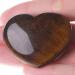 Xianvxi 1.8 "Tiger eye healing crystal stones big heart love crystal palm stone reiki crystal gemstone valine day gifts for you worry stones for fear to alleviate yellow tiger eye