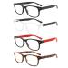 Bosail reading glasses Blue light filter glasses for women and men (4 pack) spring hinge reading aid visual aid glasses with strength 2.0 4 colors 2.0 x