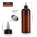Segbeauty 2 Gel Squeeze Bottles - 16.9 oz Amber Refillable Hair Dye Applicator with Angled Tip - 500 ml Coloring Tool - Buy Online on GoSupps.com