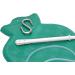 Enema Bag Kit for Colon Cleansing | Platinum Cured Silicone Hose - 2 Quart Green - Buy Online on GoSupps.com
