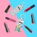 FREEBLOSS 2Pcs Chapstick Holder Keychain - Stylish Lip Balm Sleeve Pouch for Women & Girls - Floral Design - Lightweight Lipstick Holder in Green & White - Buy Online on GoSupps.com