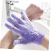 Medium Purple Exfoliating Bath Gloves - Pair Shower Gloves for Deep Cleansing & Scrubbing | Perfect Body Scrub Exfoliator - International Shipping Available - Buy Online on GoSupps.com