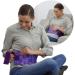 Nature Creation Menstrual Cramps Reliever - Microwave Heating Pad for Cramps, Hips and Back Pain Relief - Aromatic Heat Pack Microwavable & Reusable for Stress Relief - 1 Pack Purple Flowers