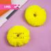 KINBOM 2pcs Yellow Plush Faux Rabbit Fur Hair Ties - Elastic Furry Ponytail Scrunchies Hair Accessories - Buy Online on GoSupps.com