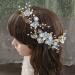 iplusmile Leaf Hair Comb Decorative Hair Metal Hair Claw Clips Pearl Trim Hair Accessories Pearl Hair Comb Bride Hair Accessory Gold Hair Clip Wedding Artificial Miss Blue - Buy Online on GoSupps.com