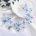 IYOU Flower Girl Headband Butterfly Blue Headpiece Princess Communion Wedding Hair Accessories for Girls - Buy Online on GoSupps.com