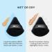 AOA Studio Velvet Puffs Makeup Sponge Set - 6 Velour Blenders for Loose Powder & Foundation - Beauty Tools (Black/Peach) - International Shipping Available - Buy Online on GoSupps.com