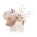 MAGICLULU Comb for Bridal Rhinestone Hair Accessories Bridal Hair Comb Alternative Headpiece Golden Hair Comb Pearl Hair Comb Rhinestone Hair Comb Wedding Bride Comb Hair Comb for Bride
