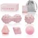 Tezewa Fascienball Massage Ball 5 Set peanut massage ball spiky massage ball lacrossball acupoint massage ball developed to reduce stress and relax tense muscles