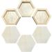 6 Pack 6'' x 7'' Unfinished Wooden Hexagon Painting Panels for Crafts - Blank Wood Canvas Panels for Pouring Art - Buy Online on GoSupps.com