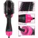 4 in 1 Hair Dryer Brush - Professional Hot Air Styler Volumizer for Straight & Curly Hair | Negative Ion Anti-Frizz | Black & Rose - Buy Online on GoSupps.com