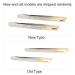 2 Pack Eyebrow Tweezers - Professional Stainless Steel Hair Removal Tools for Perfect Brows | International Shipping - Buy Online on GoSupps.com
