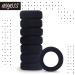 Hoyols Large Thick Hair Ties - Black Seamless Cotton Stretch Ponytail Holders for Women/Men - 7 Count - Buy Online on GoSupps.com
