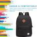 VASCHY Lightweight School Backpack - Water Resistant Casual Daypack for Travel (Black) - Medium Size - Buy Online on GoSupps.com