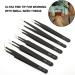 Stainless Steel Styling Tools & Appliances for Women's Facial Hair Eyelash & Eyebrow Waxing Kit - Precision Eyebrow Tweezers Included in This Essential Tweezer Set - Buy Online on GoSupps.com