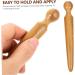 Buy Gatuida 2-in-1 Acupressure Massage Stick - Thai Reflex Zone & Trigger Point Tool for Ears & Face - Lightweight Wooden Roller (11x2.5x2.5cm) - International Shipping Available - Buy Online on GoSupps.com
