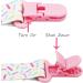 FenFang Baby Dummy Clips 5 PCS - Pink Pacifier Holder Straps for Boys and Girls | Teething Soother Chain Clips - Unisex Neutral Design - Buy Online on GoSupps.com