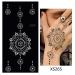 Glaryyears Temporary Tattoo Stencil - 8 Sheets Henna Template for Women, Hand Finger Wrist Body Art Paint - Buy Online on GoSupps.com