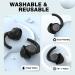 Buy Ear Plugs for Sleeping - NRR33dB Noise Cancelling Soft Silicone Reusable & Washable - 2 Pairs for Side Sleepers - Perfect for Travel & Snoring - Buy Online on GoSupps.com