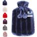 VIROSA Hot Water Bottle with Premium Cozy Fluffy Cover - Large 2L Capacity for Muscle Pain Relief (Royal Blue) - Buy Online on GoSupps.com