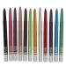 Colorful Eyeliner 12 Colors Eye Pencil Set Highly Pigmented Long Lasting Waterproof Makeup Eyebrow Pencil Eyeliner Brow Lip Liner Pencil Pen Makeup Kit