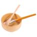 Beavorty 1 Set Wooden Mask Bowl Beauty Mixing Bowl Esthetician Supplies Facial Mask Diy Facialmask Bowl Beauty Tools + Accessories Diy Beauty Bowl Face Mud Bowl Face Tools Self Made Clay