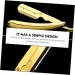Minkissy Engraved Stainless Steel Folding Razor Holder - Golden Manual Straight Shaver with Galvanized Handle | 14.5x2.5cm - International Shipping Available - Buy Online on GoSupps.com