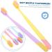 Cool Hoya Soft Children's Manual Toothbrush - Ergonomic Travel Toothbrushes with Dental Floss - 10 Pack - Buy Online on GoSupps.com